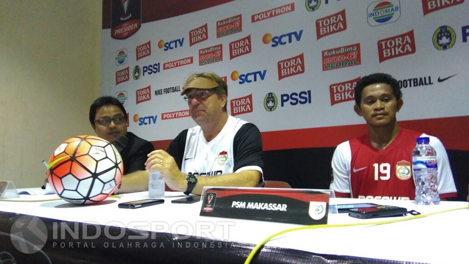 Konferensi pers PSM Makassar. Copyright: &copy; Muhammad Ginanjar/INDOSPORT